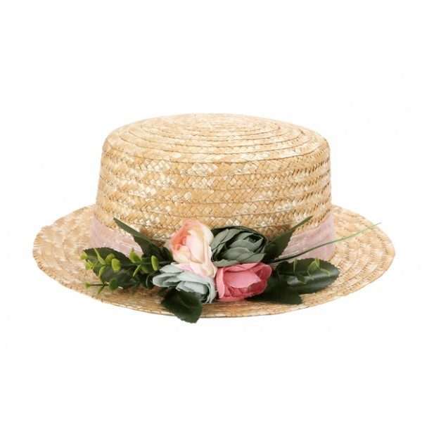 Sombrero canotier para bodas