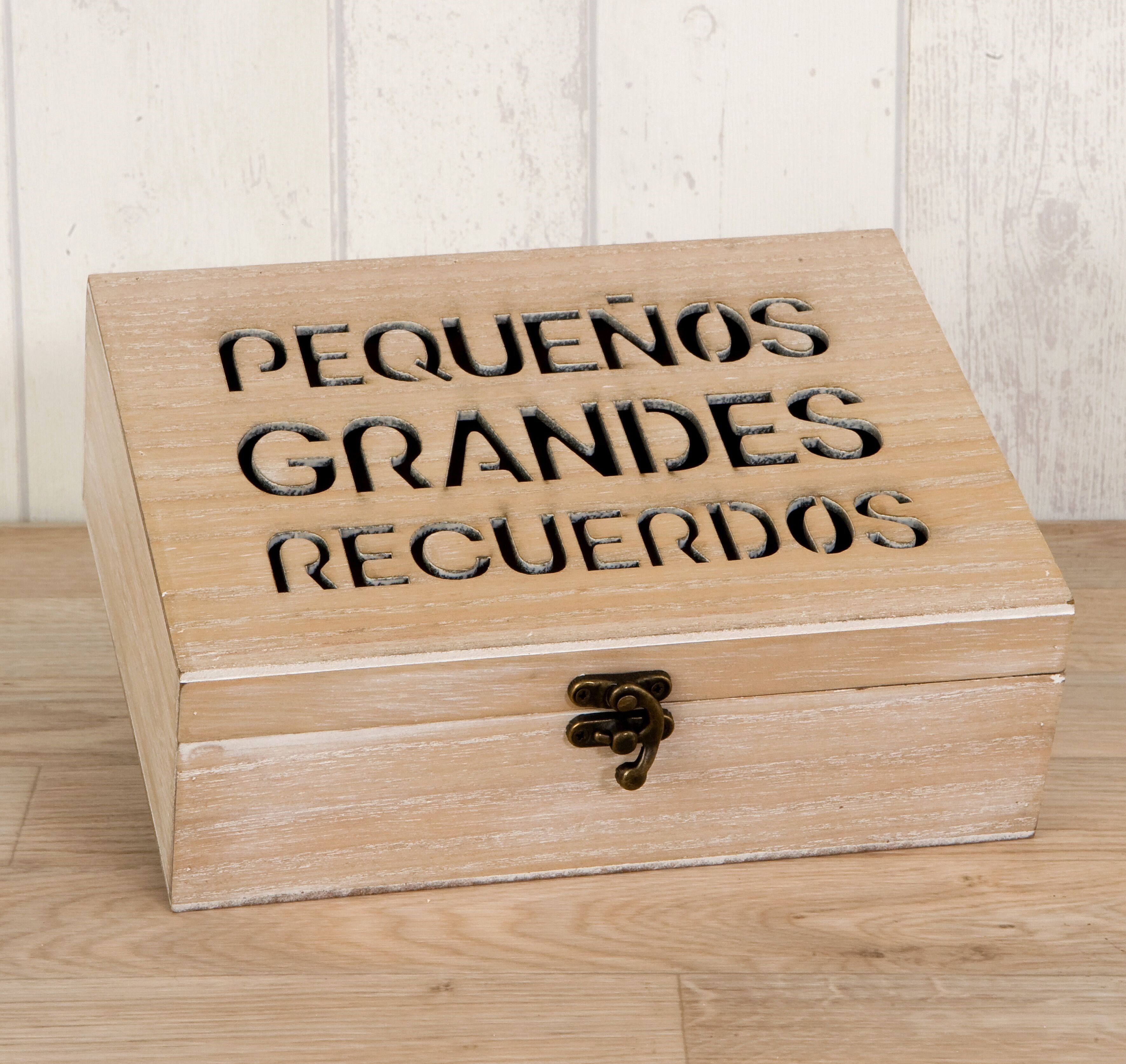 Hundimiento Implacable empeñar Caja de madera recuerdos | Oh Happy day regalos para bodas y eventos