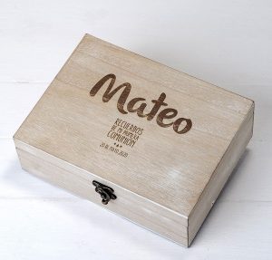 Caja de madera personalizada "Mi Primera Comunión"